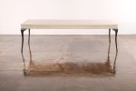 Cast Bronze and Wood Coffee Table by Costantini, Enzio | Tables by Costantini Design. Item composed of wood and bronze in contemporary or modern style
