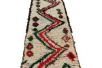 Vintage Moroccan Runner with Polychromatic Geometric Pattern | Area Rug in Rugs by Rug and Kilim