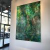 Painting (Buddha) | Oil And Acrylic Painting in Paintings by Lennon Michalski | East End Tap and Table in Lexington. Item composed of canvas and synthetic