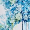 Silver Lace 🔴 | Oil And Acrylic Painting in Paintings by Darlene Watson Abstract Artist. Item composed of canvas and synthetic