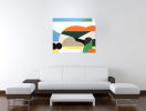 Show | Oil And Acrylic Painting in Paintings by Kotaro Machiyama. Item made of canvas compatible with japandi and art deco style