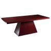 Lacquer Brutal Deep Dark Red Dining Table | Tables by NO AGE FURNITURE STUDIO