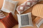Terra Diamond Lumbar Pillow | Pillows by Casa Amarosa. Item composed of cotton