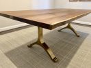 The Williams Table | Dining Table in Tables by Philadelphia Table Company. Item composed of walnut and brass