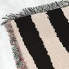 Striped woven throw blanket. 03 | Linens & Bedding by forn Studio by Anna Pepe. Item composed of cotton