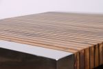 Coffee Table with Wood Slats, Argilla | Side Table in Tables by Costantini Design. Item composed of wood