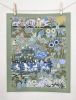 Nature Keepers Green Print | Drawings by Leah Duncan. Item in mid century modern or contemporary style