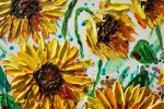 Summer Sunflowers | Oil And Acrylic Painting in Paintings by DaggArt. Item composed of canvas