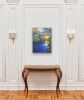 Peaceful Waters Painting on Gallery Wrap Canvas | Mixed Media by Strokes by Red - Red (Linda Harrison). Item composed of canvas and synthetic