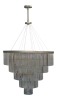 60” wide by 50” Height 5 tier crystal chandelier | Chandeliers by Custom Lighting by Prestige Chandelier. Item made of steel with glass