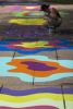 Rainbow Road | Street Murals by Maureen Walsh. Item composed of synthetic