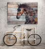 Fire Horse | Oil And Acrylic Painting in Paintings by Irena Orlov. Item composed of canvas and synthetic
