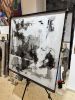 Monochrome Tension | Oil And Acrylic Painting in Paintings by Anastasiia Krykun. Item made of canvas works with contemporary style