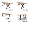 Modern Wooden Dining Table With Bench, Farmhouse Wood Dining | Tables by Picwoodwork. Item composed of oak wood