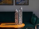 White Stone Set Vase - Block Series in Bio Concrete | Vases & Vessels by Donatas Žukauskas. Item composed of cement and paper in minimalism or contemporary style