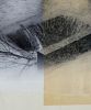 Below the Fold | Collage in Paintings by Glen Gauthier. Item composed of canvas and paper in mid century modern or contemporary style