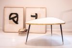 Handcraft Side Table Organic Shape Brass Contour 5 Color | Bedside Table in Tables by Jover + Valls. Item composed of wood & brass compatible with art deco style