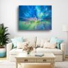 One Enchanted Summer is a semi-abstract summer landscape | Oil And Acrylic Painting in Paintings by Gill Bustamante. Item made of canvas works with boho & contemporary style