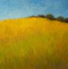 Golden Hill | Oil And Acrylic Painting in Paintings by Victoria Veedell. Item made of canvas