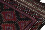 Rug & Kilim's Baluch Afghan Rug with Black and Red Tribal | Area Rug in Rugs by Rug and Kilim. Item composed of wool