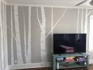 Birch Trees | Murals by Judith Mayer. Item made of synthetic