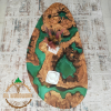 Personally Designed Resin Coffee Table Made of Olive Wood | Tables by Nil Woodwork. Item composed of oak wood in industrial or mediterranean style