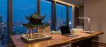 Aiwan Pavilion Mortise & Tenon Wooden Art Model Sculpture | Sculptures by Dynasty Artisan. Item composed of wood in eclectic & maximalism or asian style