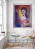 Enamorarse de si misma | Oil And Acrylic Painting in Paintings by Elena Parau. Item made of canvas works with contemporary & country & farmhouse style