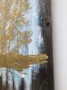 Golden Horizon | Mixed Media by Nichole McDaniel. Item made of wood with canvas