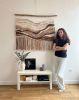 Handwoven Wall Tapestry in Earthy Tones "Sands of Time" | Macrame Wall Hanging in Wall Hangings by Tissage Sauvage. Item made of wood & cotton compatible with boho and country & farmhouse style