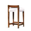 Set of 8 Exotic Argentine Rosewood Counter Stools | Dining Chair in Chairs by Costantini Designñ. Item made of wood with fabric works with minimalism & contemporary style