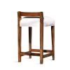 Set of 8 Exotic Argentine Rosewood Counter Stools | Dining Chair in Chairs by Costantini Design. Item made of wood with fabric works with minimalism & contemporary style