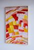 Warm Hope No. 2 | Mixed Media by Corrie in Color. Item made of leather works with contemporary style