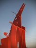 Wolf Moon | Public Sculptures by John Randall Nelson. Item made of steel