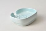 Self-Draining Porcelain Soap Dish | Toiletry in Storage by Maia Ming Designs. Item composed of ceramic in minimalism or contemporary style
