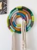 Vegan Cotton Eva’s DOODLINGS Wall Tapestry Fiber Swirl | Wall Hangings by Awesome Knots. Item composed of cotton & fiber