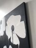 Urban Flora Celandine Poppy BW2 | Oil And Acrylic Painting in Paintings by Tina Psoinos art + photography. Item composed of canvas