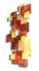 "Sunset" TTS Glass and Metal Wall Art Sculpture | Wall Sculpture in Wall Hangings by Karo Studios. Item made of metal with glass