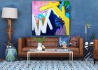 Inherent Sight | Oil And Acrylic Painting in Paintings by Elisa Gomez Art. Item made of canvas works with mid century modern & contemporary style