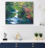 Tranquility Mixed Media Painting Gallery Wrap Canvas | Oil And Acrylic Painting in Paintings by Strokes by Red - Red (Linda Harrison). Item composed of canvas compatible with mid century modern and contemporary style