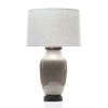 Lagom Porcelain Lamp in Oyster Gray Crackle | Table Lamp in Lamps by Lawrence & Scott | Lawrence & Scott in Seattle. Item composed of wood & stoneware
