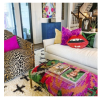 velvet GRANDE EMBRASSE MOI sculpted red lips pillow | Pillows by Mommani Threads. Item compatible with contemporary and eclectic & maximalism style