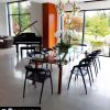 ZAN Dining Table | Tables by In Element Designs. Item made of walnut with glass