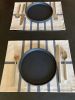 DOT DASH placemat | Tableware by OTSI design. Item composed of canvas in minimalism or contemporary style