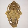 Shri Ganesha India God Wall Art | Embroidery in Wall Hangings by MagicSimSim. Item made of fiber compatible with art deco style