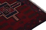 Rug & Kilim's Baluch Tribal Runner Rug in Red with Geometric | Area Rug in Rugs by Rug and Kilim