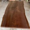 walnut single slab live edge table | Conference Table in Tables by Denali Furniture. Item composed of walnut and metal in mid century modern or country & farmhouse style