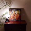 Autumn Fire | Oil And Acrylic Painting in Paintings by KARDIMAGO | Uccle in Brussels. Item composed of canvas and synthetic