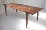 120" Oslo Dining Table in Oregon Walnut by Studio Moe | Tables by Studio Moe. Item composed of walnut