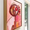 Modern Abstract Flower | Oil And Acrylic Painting in Paintings by Kathi Graves Art. Item made of canvas with synthetic